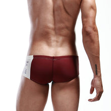 Men's Swimwear Boxers Color Matching Mens Trunks Nylon Suit Beachwear Homme J4U66