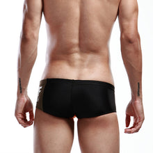 Men's Swimwear Boxers Color Matching Mens Trunks Nylon Suit Beachwear Homme J4U66