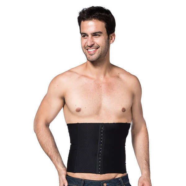Mens Body Slimming Abdomen Waist Shaper Girdle Cincher Belt Burn Fat Corset Underwear BodysuitJFY66