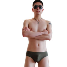 Mens Briefs Men's Seamless Ice Silk Underwear Sexy Low Waist Briefs Modal Underwear AC Man Brief Boys Shorts Bottoms J4U66