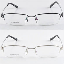 mens eyewear metal frame half rim  men clear lens myopia eye glasses frame J4U66