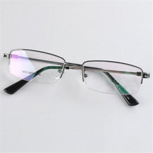 mens eyewear metal frame half rim  men clear lens myopia eye glasses frame J4U66