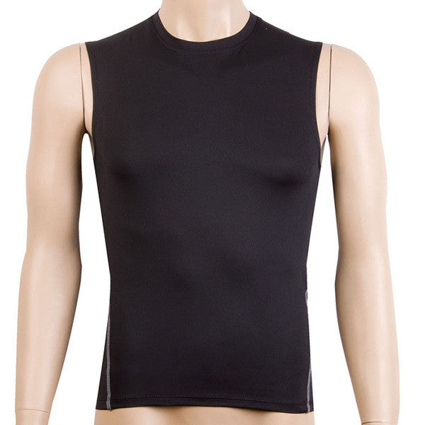 Mens Sleeveless Compression Vest Skin Tank Tops Tights Fitness Base Layer Top ShirtJFY66