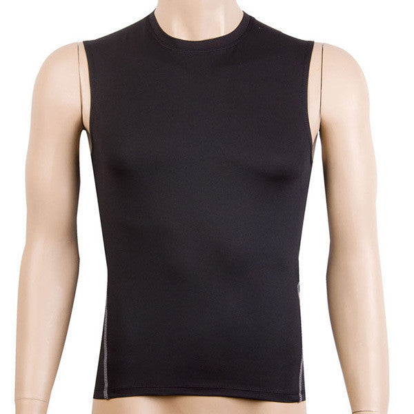 mens sleeveless compression vest skin tank tops tights fitness base layer top shirt J4U66