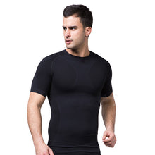 mens slimming body shaper tummy belly waist girdle cinchertee shirt underwear shapewear bodysuit J4U66