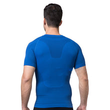 mens slimming body shaper tummy belly waist girdle cinchertee shirt underwear shapewear bodysuit J4U66