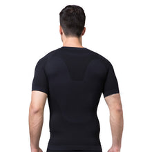 mens slimming body shaper tummy belly waist girdle cinchertee shirt underwear shapewear bodysuit J4U66