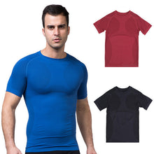 mens slimming body shaper tummy belly waist girdle cinchertee shirt underwear shapewear bodysuit J4U66