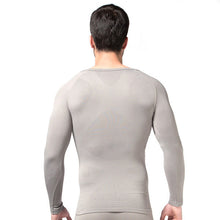Mens Slimming V-neck T Shirt Waist Cincher Belly Fitness Body Shaper Underwear Shapewear BodysuitJFY66