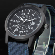 Mens Stainless Steel Military Sport Date Analog Quartz army Style Wrist Watch J4U66