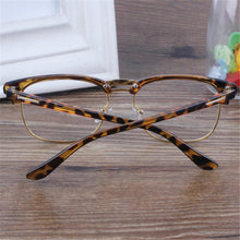 Mens Womens Clear Lens Plastic Nerd Geek Glasses Eyeglasses Goggles Leopard PY6 J4U66