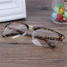 Mens Womens Clear Lens Plastic Nerd Geek Glasses Eyeglasses Goggles Leopard PY6 J4U66