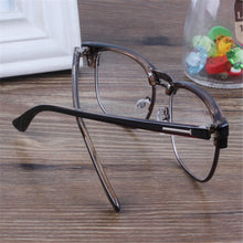 mens womens clear lens plastic nerd geek glasses eyeglasses goggles leopard J4U66