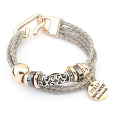 Mens Wrap Multilayer Leather Bracelet Braided Rope Jewelry Accessories P18 J4U66