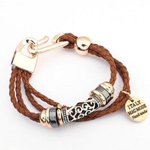 Mens Wrap Multilayer Leather Bracelet Braided Rope Jewelry Accessories P18 J4U66