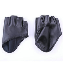 Mode Frauen PU-lederne Punk Halb Palm Finger Driving Dacning anzeigen HandschuheJFY66