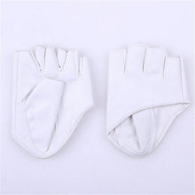 Mode Frauen PU-lederne Punk Halb Palm Finger Driving Dacning anzeigen HandschuheJFY66