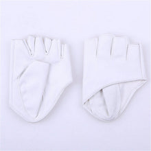 mode frauen pu lederne punk halb palm finger driving dacning anzeigen handschuhe J4U66