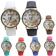 Montre femme cartoon-watch Leather Band Analog Quartz Wristwatch Watch &s  J4U66