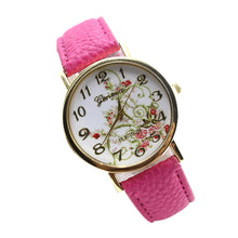 Montre femme cartoon-watch Leather Band Analog Quartz Wristwatch Watch &s  J4U66