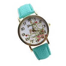 Montre femme cartoon-watch Leather Band Analog Quartz Wristwatch Watch &s  J4U66
