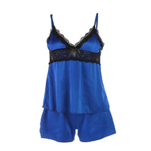 sexy black satin sleepwear women lace nightwear backless lingerie night short sets ladies nightgown plus size nighty J4U66