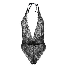 sexy lingerie eye mask deep v neck perspective sleepwear lace bodysuit sexy underwearcatsuit negligee for women J4U66