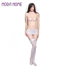 sexy nightwear stockings with garter belt women g-string bodysuit nightie wedding bridal sleepwear lady nightdress suit J4U66