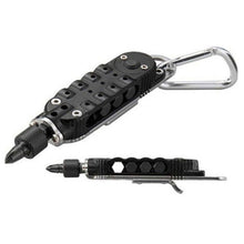 Multifunction Small Screwdriver Sets Mini EDC Tools Pocket Keychain Screwdriver With Phillips Slot Hex Screwdriver + LED Light J4U66