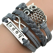 Multilayer Braided Bracelets Hope Letter Charm Bracelet Woven Faux Leather Bracelet & Bangle For Women J4U66