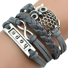 Multilayer Braided Bracelets Hope Letter Charm Bracelet Woven Faux Leather Bracelet & Bangle For Women J4U66
