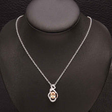 silver pendant insets peach collares charms fspn010 J4U66