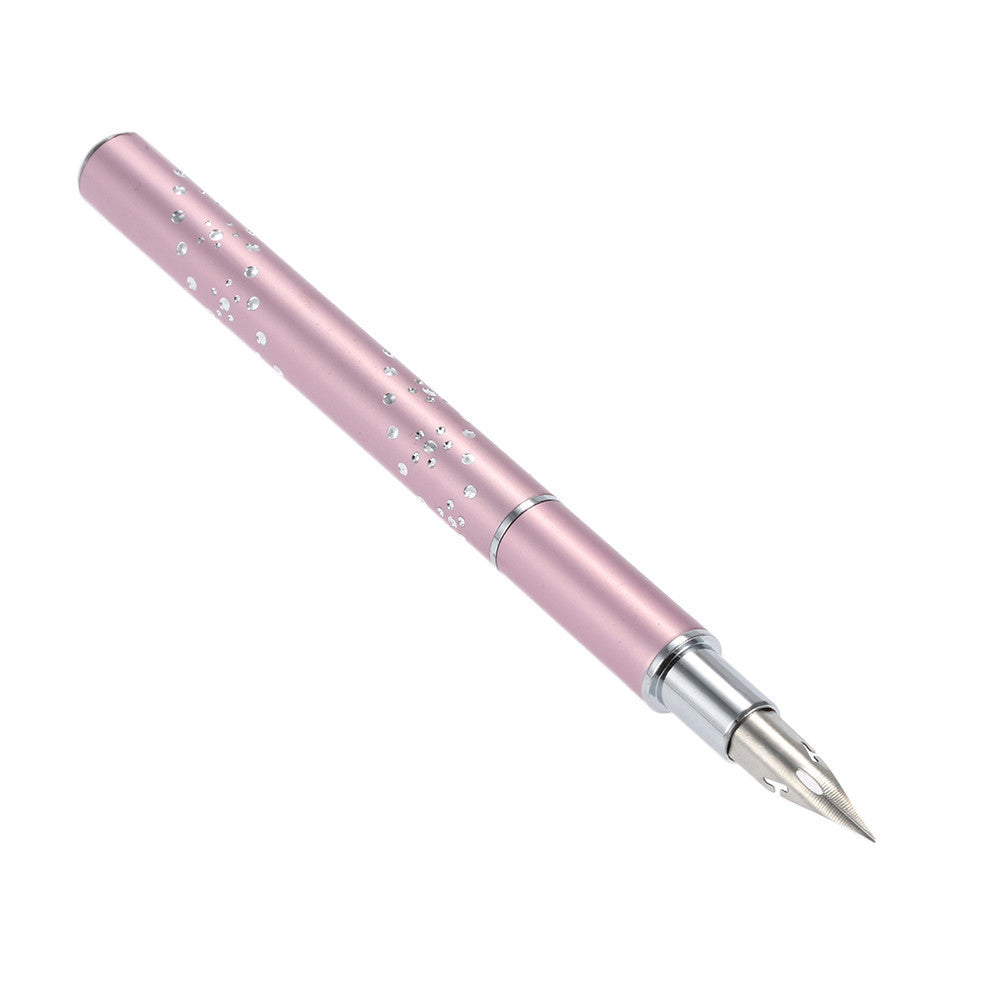 nail art brush dotting nib bqan nail art drawing pen nail decoration pointing painting pen with metallic head 5 dotting tips J4U66