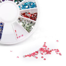nail art rhinestones decoration 3d wheel multi color glitter gems design stone round bling crystal sticker nail tools J4U66