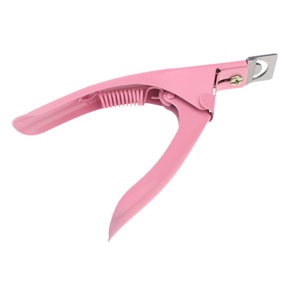 nail clipper pink stainless steel nail clipper acrylic uv gel false tip cutting nail art clipper manicure tools J4U66