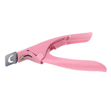 nail clipper pink stainless steel nail clipper acrylic uv gel false tip cutting nail art clipper manicure tools J4U66