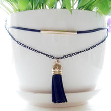 Necklace Gothic Chain Charm Pendant Vintage Jewelry Double Layer Black Imitation Leather Choker J4U66