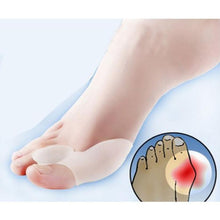 Thumb Valgus Protector Ssilicone Gel foot fingers Two Hole Toe Separator Bunion adjuster Hallux Valgus feet care J4U66