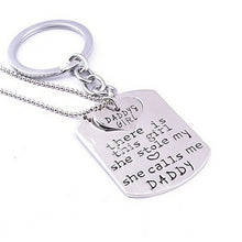 There's the Girl She Stole My Heart Daddy Daughter Keychain Necklace Set Jewelry Gifts  J4U66
