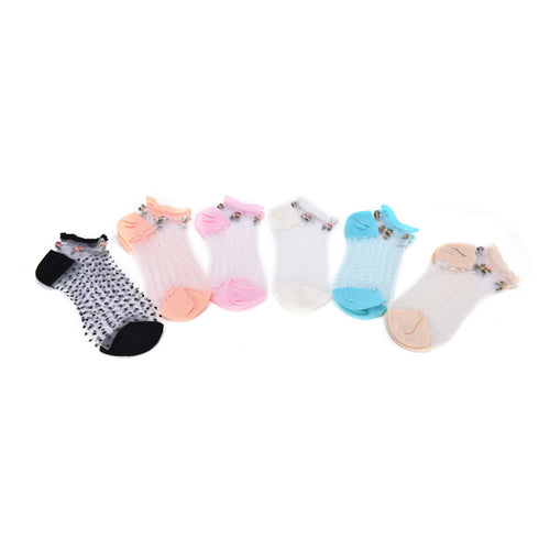 Anklets Socks Wowens Ladies Multicolor Sexy Frilly Lace Ruffle Short Ankle Socks J4U66