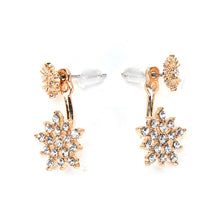 Exquisite jewelry ear rhinestones sparkling rhinestone snowflake Stud Earrings for woman J4U66