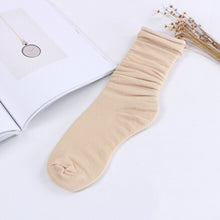 Reinforced Heel&Toes Sock Double Needle Casual Hemp Ankle Boot Socks Fall Cotton Women Socks J4U66