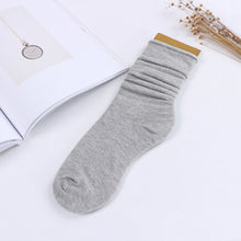 Reinforced Heel&Toes Sock Double Needle Casual Hemp Ankle Boot Socks Fall Cotton Women Socks J4U66