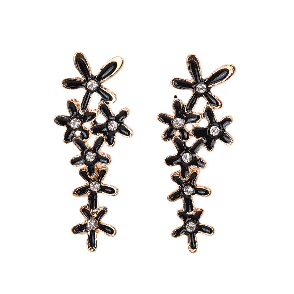 jewelry drip snowflake long drop earrings trendy dangle earring for women J4U66