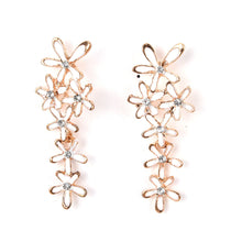 jewelry drip snowflake long drop earrings trendy dangle earring for women J4U66