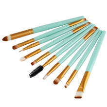 10pcss Pro Beauty Eye Shadow Eyeliner Cosmetic Makeup Brush Brushes Set Tool J4U66