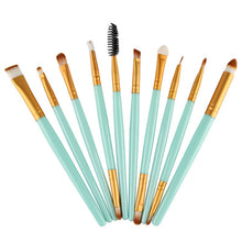 10pcss Pro Beauty Eye Shadow Eyeliner Cosmetic Makeup Brush Brushes Set Tool J4U66