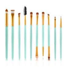 10pcss Pro Beauty Eye Shadow Eyeliner Cosmetic Makeup Brush Brushes Set Tool J4U66