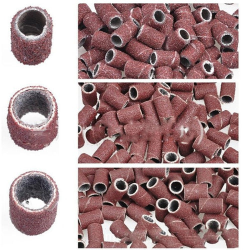 150pcs nail drill 012010 50 sanding band machine replacement bits pedicure J4U66