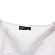 Women deep v neck button long sleeve ladies tops chiffon shirts solid elegant Top casual blouse J4U66